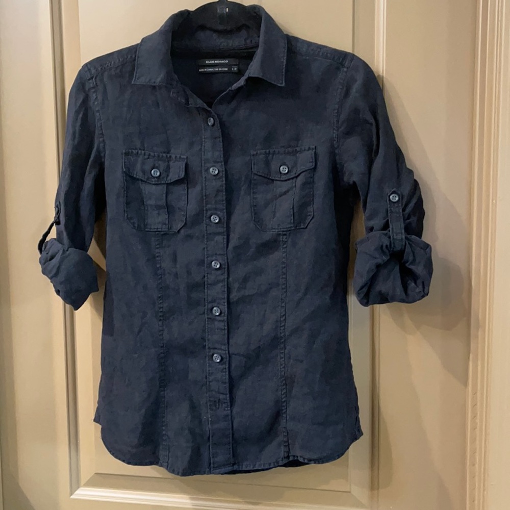 Club Monaco black button down